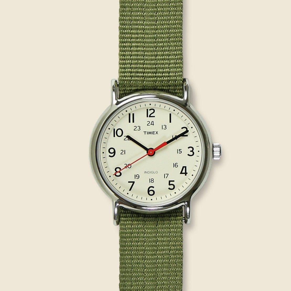 Weekender Nylon Strap Watch 38mm - Green/Cream - Timex - STAG Provisions - Accessories - Watches