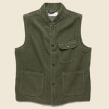 Cord Battle Waistcoat - Olive - Universal Works - STAG Provisions - Outerwear - Vest