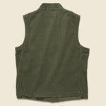 Cord Battle Waistcoat - Olive - Universal Works - STAG Provisions - Outerwear - Vest
