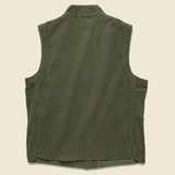Cord Battle Waistcoat - Olive - Universal Works - STAG Provisions - Outerwear - Vest