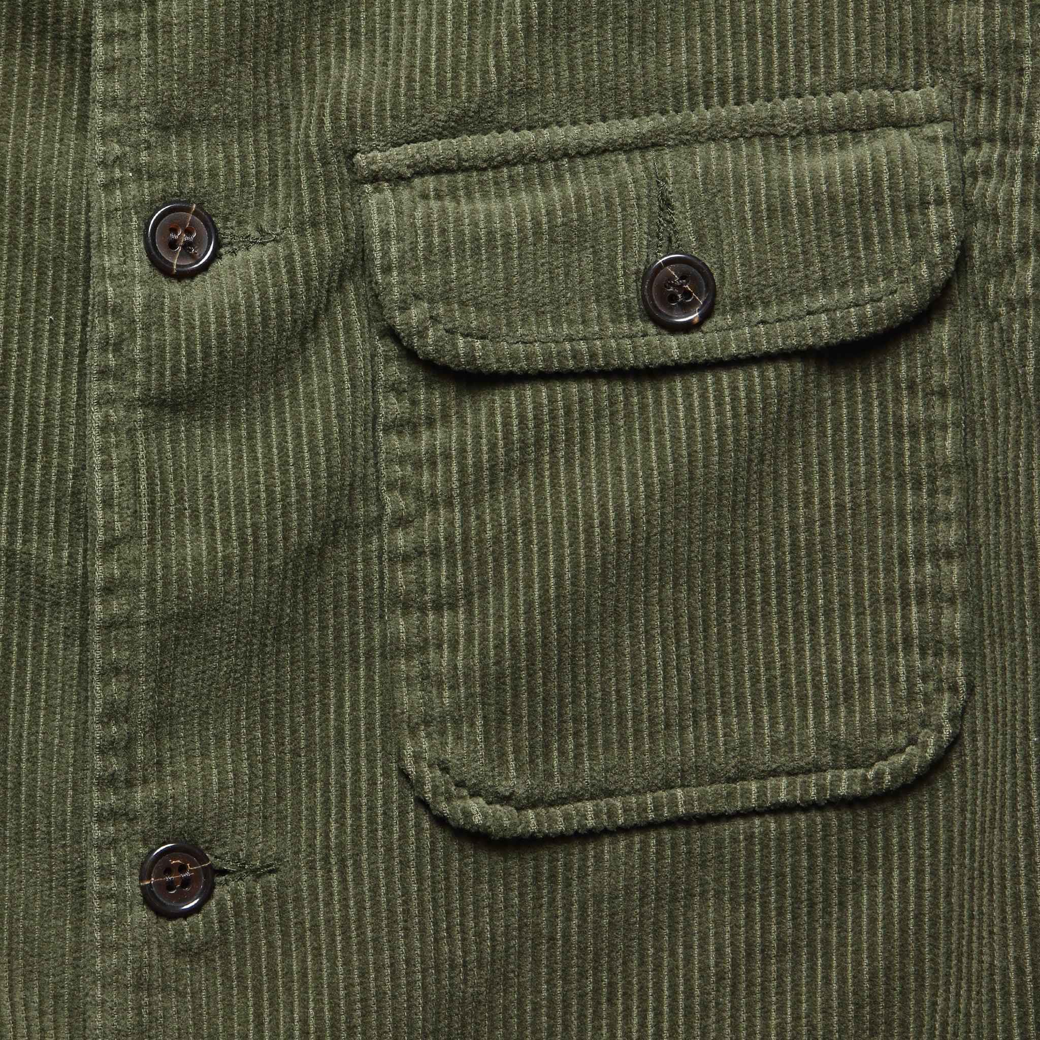 Cord Battle Waistcoat - Olive - Universal Works - STAG Provisions - Outerwear - Vest