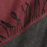 Double-Sided Scarf - Claret/Charcoal - Universal Works - STAG Provisions - Accessories - Scarves