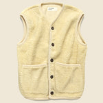 Mountain Fleece Lancaster Gilet Vest - Ecru - Universal Works - STAG Provisions - Outerwear - Vest