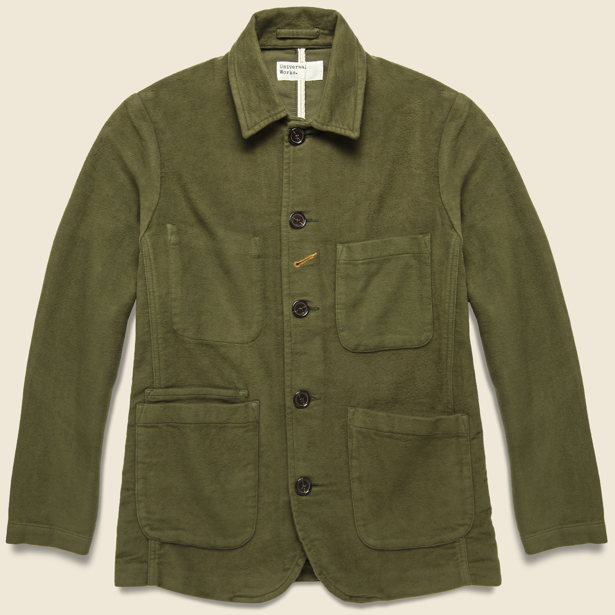 Moleskin Bakers Jacket - Moss - Universal Works - STAG Provisions - Suiting - Sport Coat