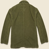 Moleskin Bakers Jacket - Olive - Universal Works - STAG Provisions - Outerwear - Coat / Jacket