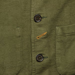 Moleskin Bakers Jacket - Olive - Universal Works - STAG Provisions - Outerwear - Coat / Jacket