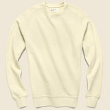 Loopback Classic Crew Sweatshirt - Ecru - Universal Works - STAG Provisions - Tops - Fleece / Sweatshirt