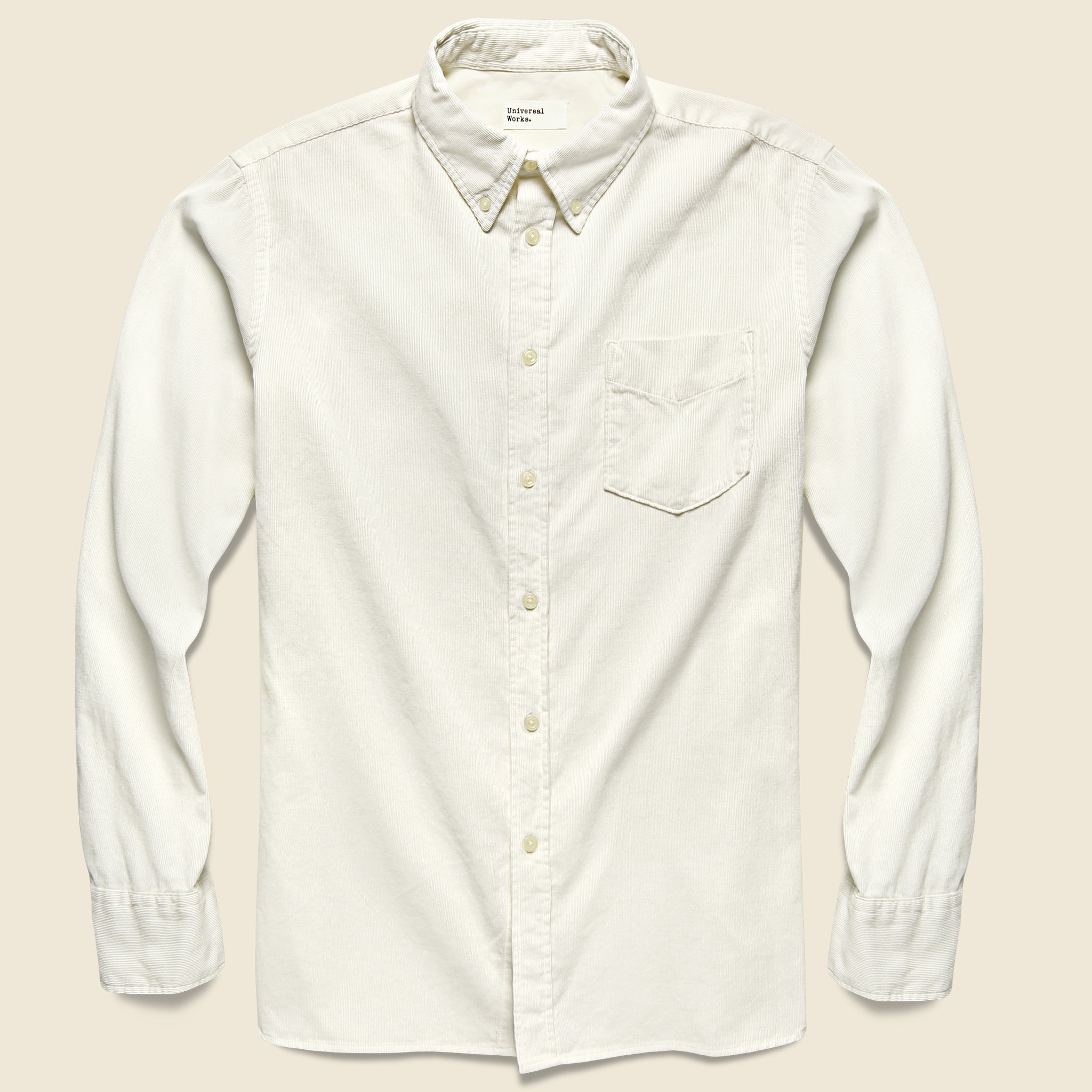 Cord Everyday Shirt - Ecru - Universal Works - STAG Provisions - Tops - L/S Woven - Corduroy