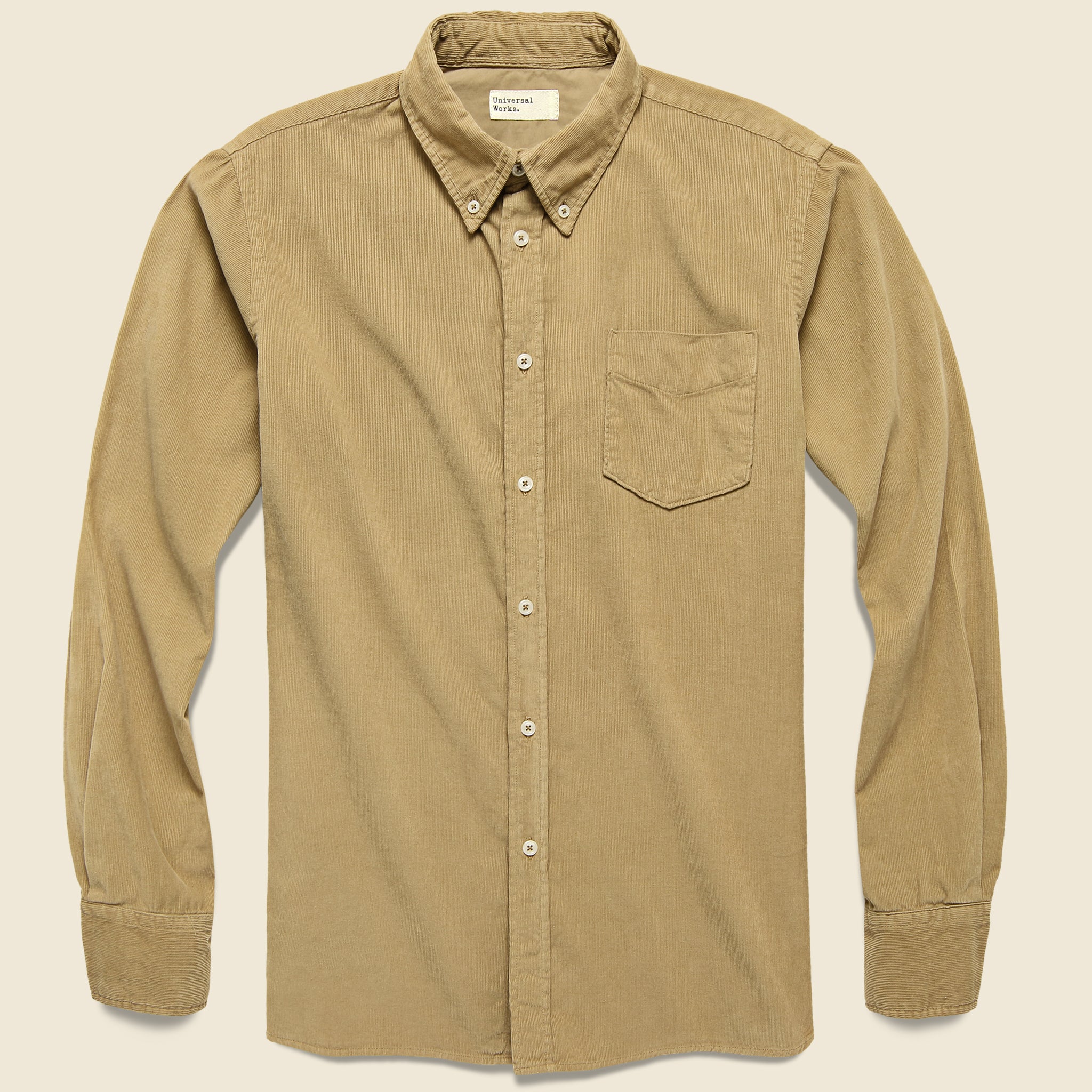 Cord Everyday Shirt - Sand - Universal Works - STAG Provisions - Tops - L/S Woven - Solid