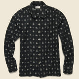 Garage Shirt - Black Ikat - Universal Works - STAG Provisions - Tops - L/S Woven - Other Pattern