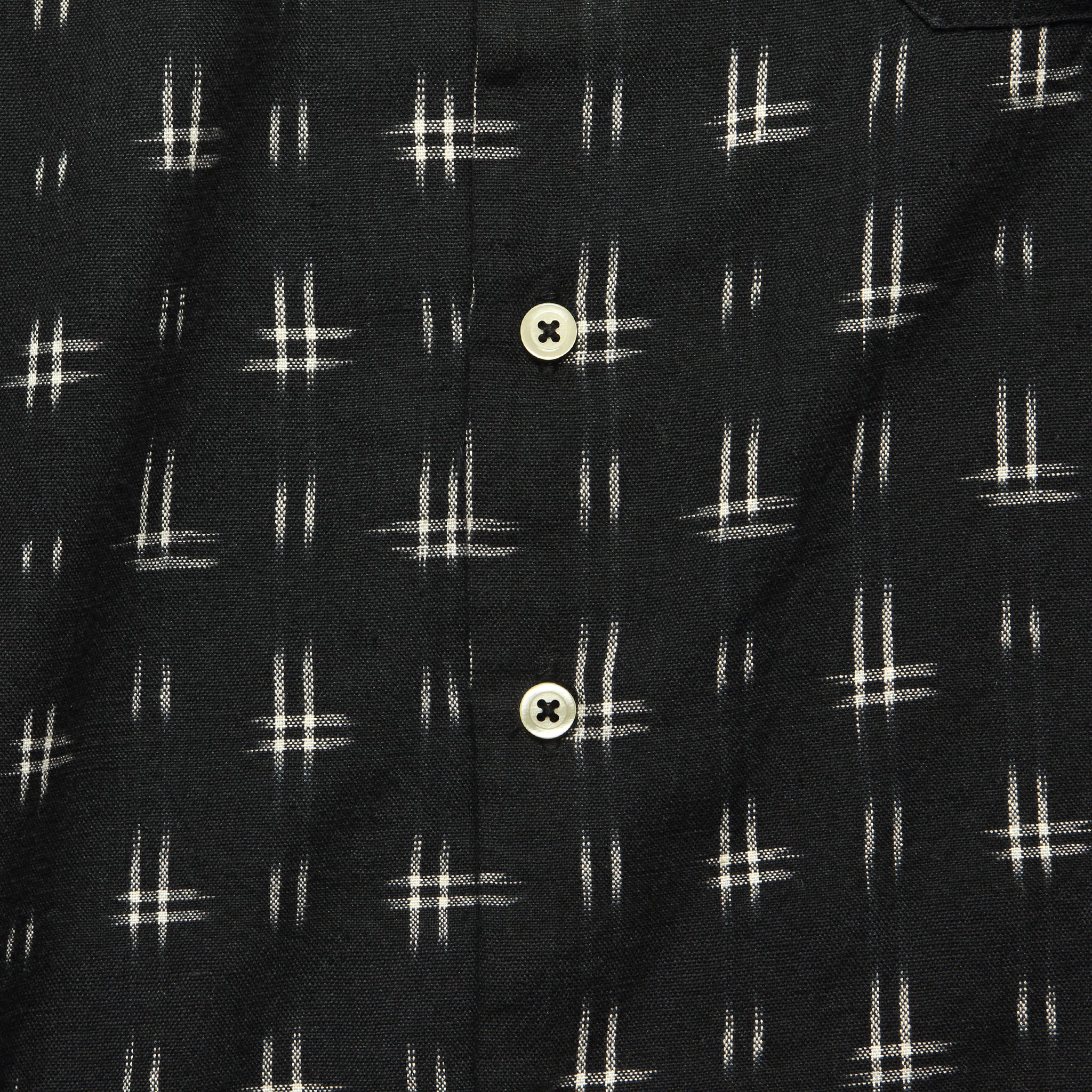 Garage Shirt - Black Ikat - Universal Works - STAG Provisions - Tops - L/S Woven - Other Pattern