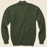 Lambswool Fleck Vince Cardigan - Olive - Universal Works - STAG Provisions - Tops - Sweater