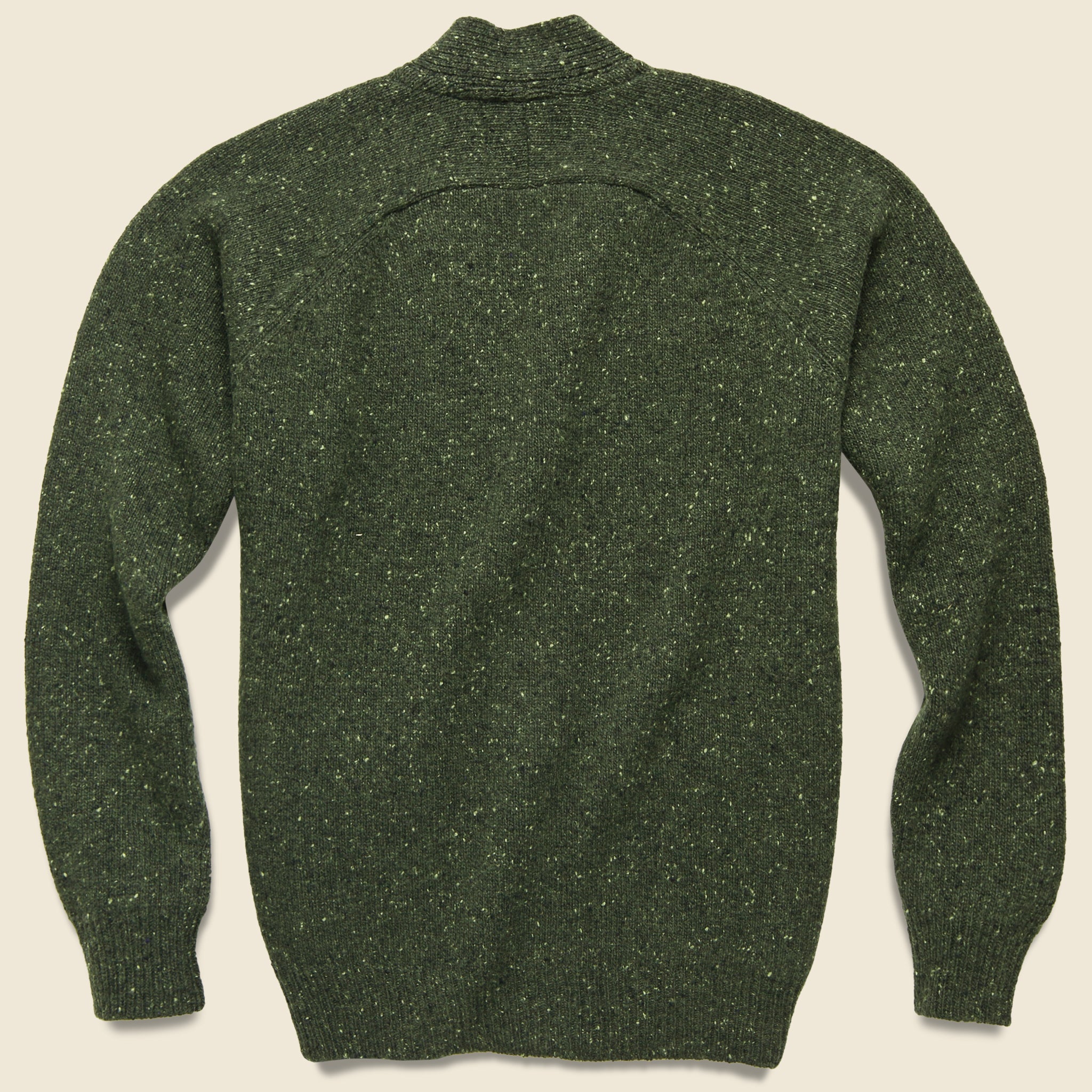 Lambswool Fleck Vince Cardigan - Olive - Universal Works - STAG Provisions - Tops - Sweater