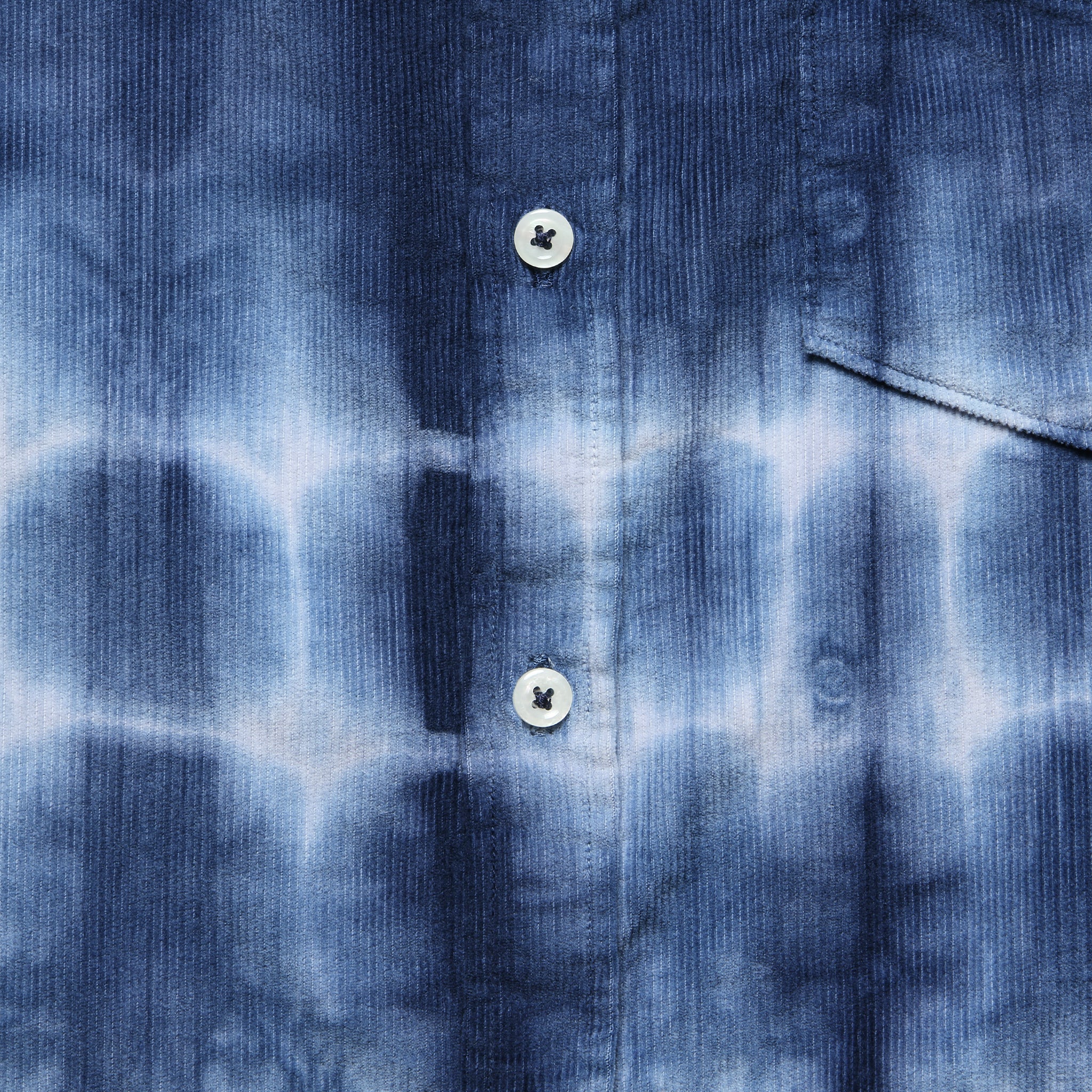 Cord Everyday Shirt - Indigo Tie Dye - Universal Works - STAG Provisions - Tops - L/S Woven - Other Pattern