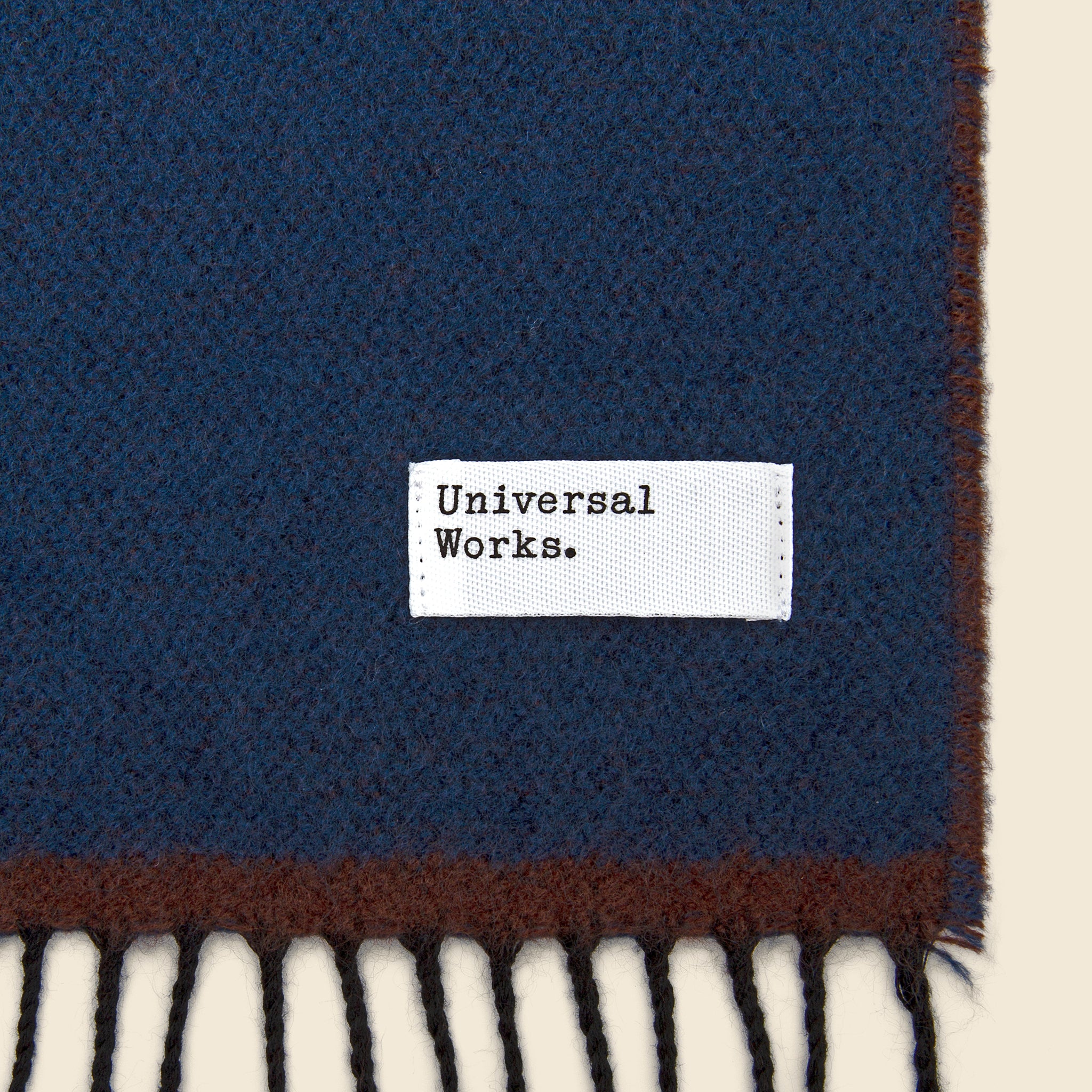 Double-Sided Scarf - Blue/Chocolate - Universal Works - STAG Provisions - Accessories - Scarves