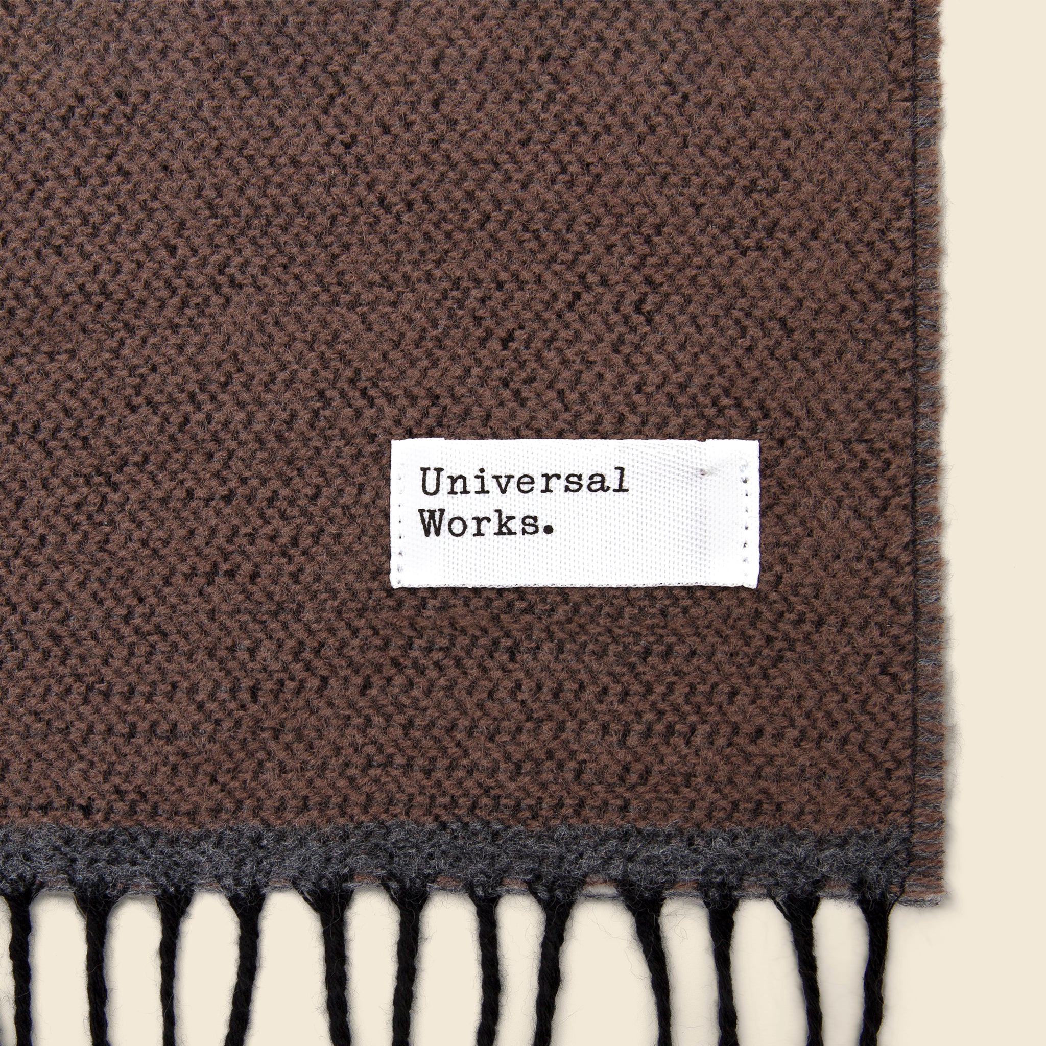 Double-Sided Scarf - Dark Sand/Grey - Universal Works - STAG Provisions - Accessories - Scarves