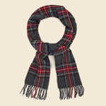 Tartan Wool Scarf - Charcoal - Universal Works - STAG Provisions - Accessories - Scarves