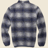 Wool Fleece Cardigan - Navy - Universal Works - STAG Provisions - Tops - Sweater