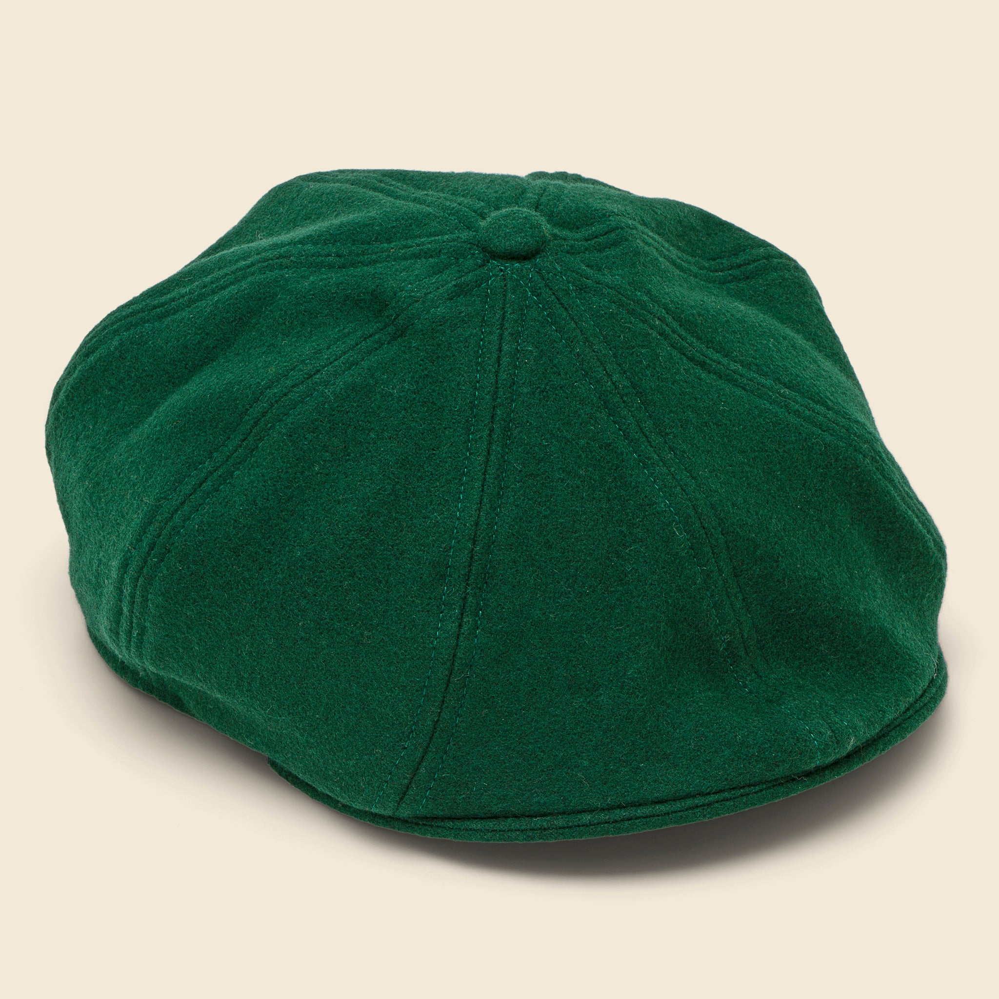Melton Wool PB Cap - Forest Green - Universal Works - STAG Provisions - Accessories - Hats
