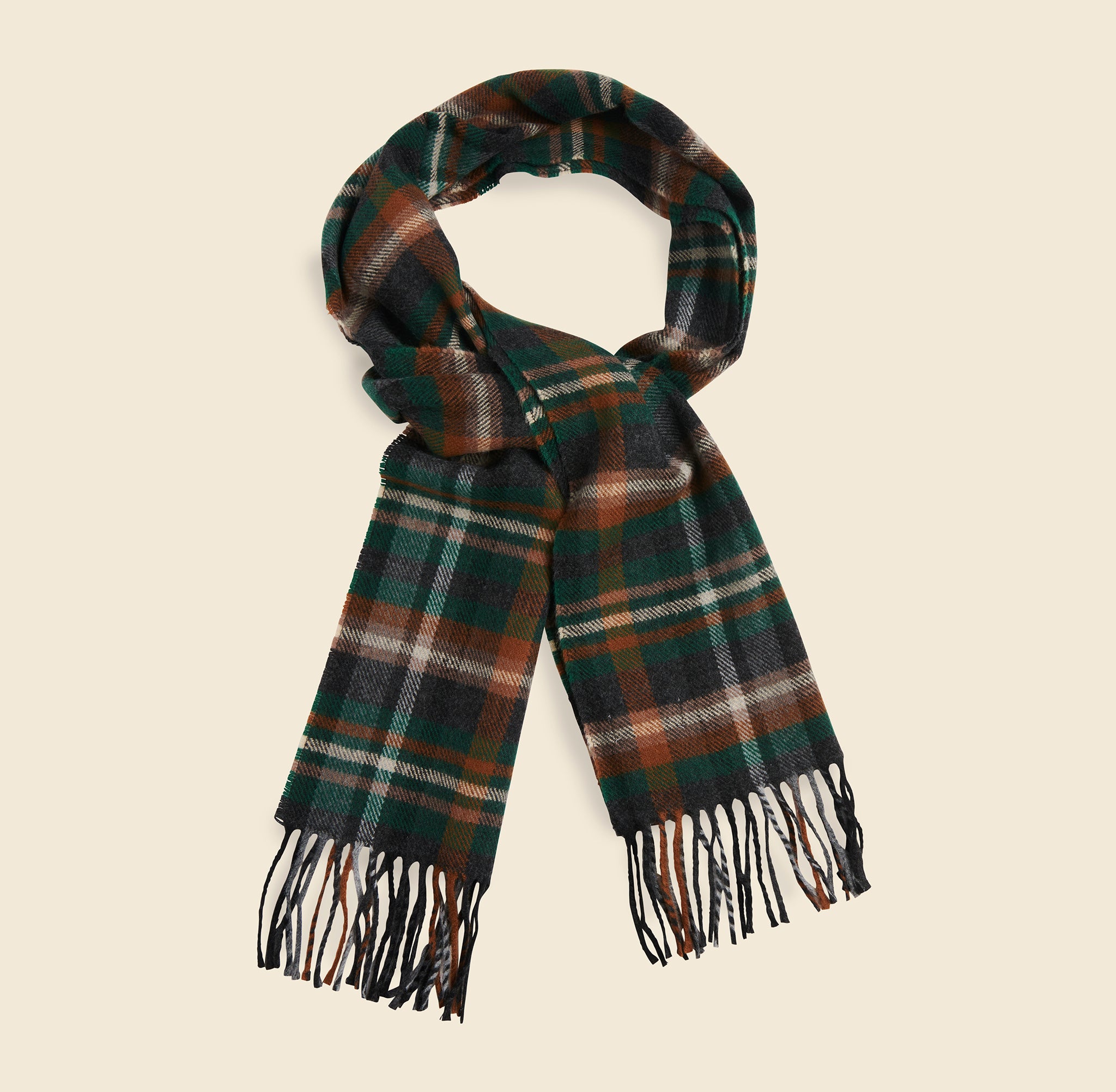 2-Ply Check Scarf - Green - Universal Works - STAG Provisions - Accessories - Scarves
