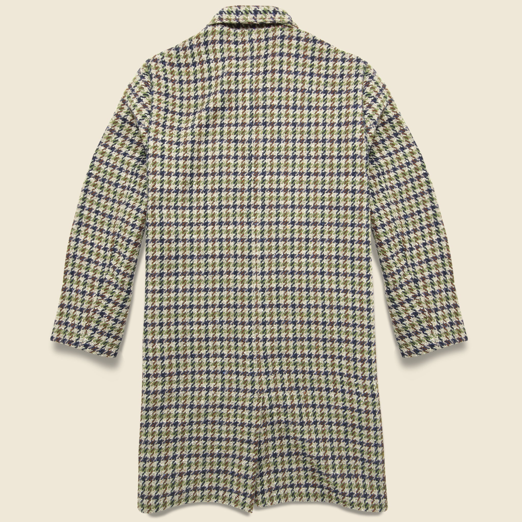 Recycled Tweed Overcoat - Olive - Universal Works - STAG Provisions - Outerwear - Coat / Jacket
