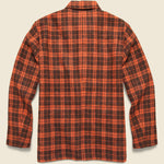 Harris Tweed Norfolk Bakers Jacket - Orange Check - Universal Works - STAG Provisions - Outerwear - Coat / Jacket