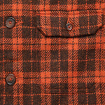Harris Tweed Norfolk Bakers Jacket - Orange Check - Universal Works - STAG Provisions - Outerwear - Coat / Jacket