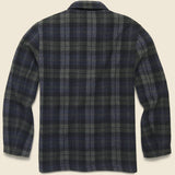 Simple Wool Bakers Jacket - Charcoal Check - Universal Works - STAG Provisions - Outerwear - Coat / Jacket
