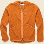 Tibet Fleece Zip Liner Jacket - Orange - Universal Works - STAG Provisions - Outerwear - Coat / Jacket