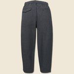 Kharma Cotton Pleated Track Pant - Black - Universal Works - STAG Provisions - Pants - Twill