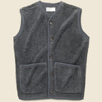 Lancaster Gilet Vest - Grey Mountain Fleece - Universal Works - STAG Provisions - Outerwear - Vest