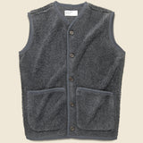Lancaster Gilet Vest - Grey Mountain Fleece - Universal Works - STAG Provisions - Outerwear - Vest