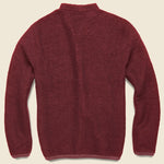 Wool Fleece Cardigan - Berry - Universal Works - STAG Provisions - Tops - Sweater