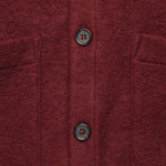 Wool Fleece Cardigan - Berry - Universal Works - STAG Provisions - Tops - Sweater