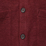 Wool Fleece Cardigan - Berry - Universal Works - STAG Provisions - Tops - Sweater