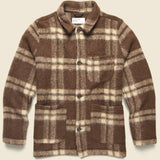 Soft Wool Field Jacket - Brown Plaid - Universal Works - STAG Provisions - Outerwear - Coat / Jacket
