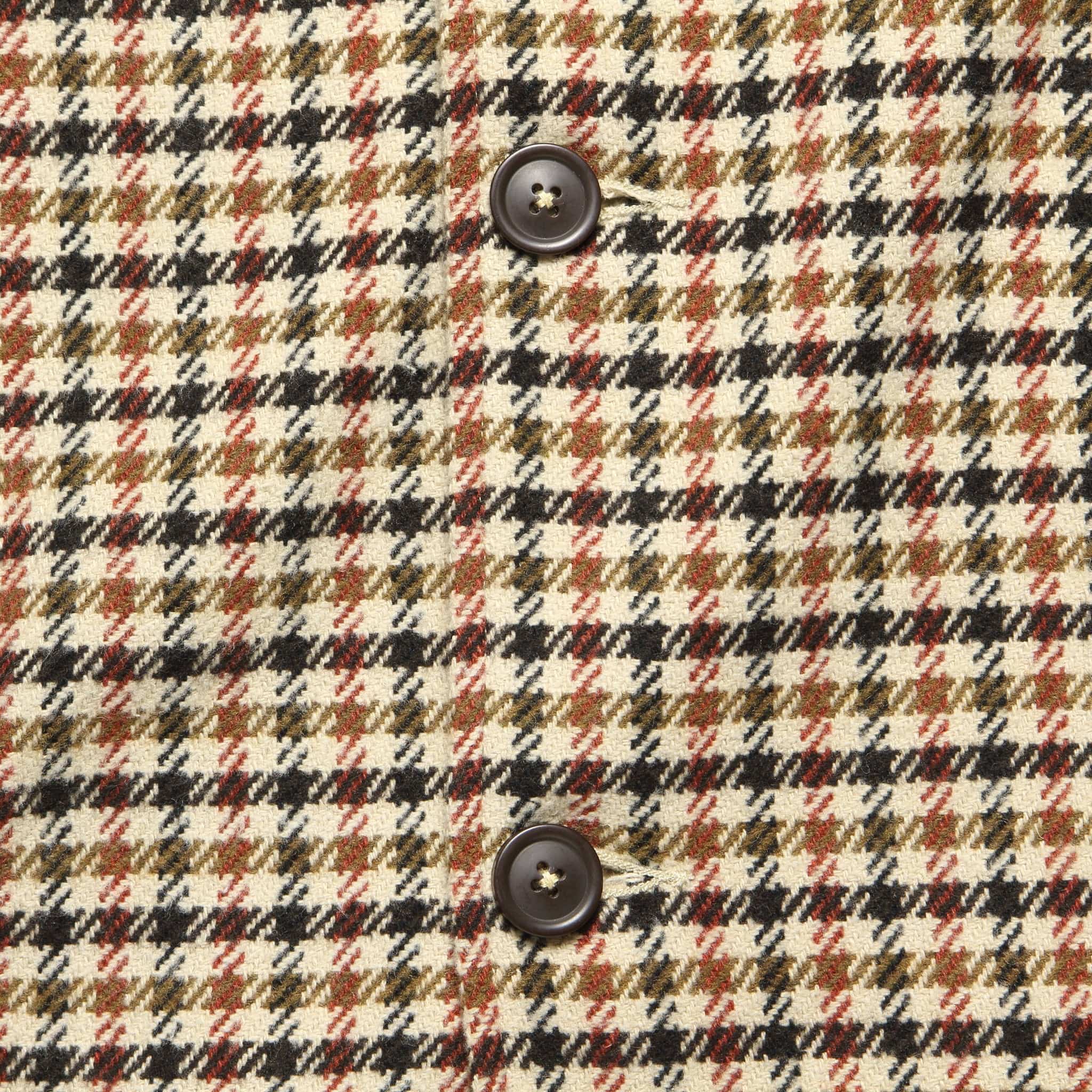 Swing Overcoat - Stone Houndstooth Check - Universal Works - STAG Provisions - Outerwear - Coat / Jacket