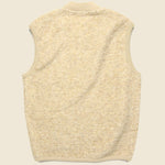 Wool Fleece Zip Waistcoat - Stone - Universal Works - STAG Provisions - Outerwear - Vest