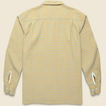 Delos Woven Camp Shirt - Sand/Blue - Universal Works - STAG Provisions - Tops - L/S Woven - Other Pattern
