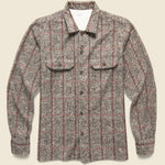 Utility Shirt - Brown Bari Fleece - Universal Works - STAG Provisions - Tops - L/S Woven - Plaid