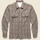 Utility Shirt - Brown Bari Fleece - Universal Works - STAG Provisions - Tops - L/S Woven - Plaid