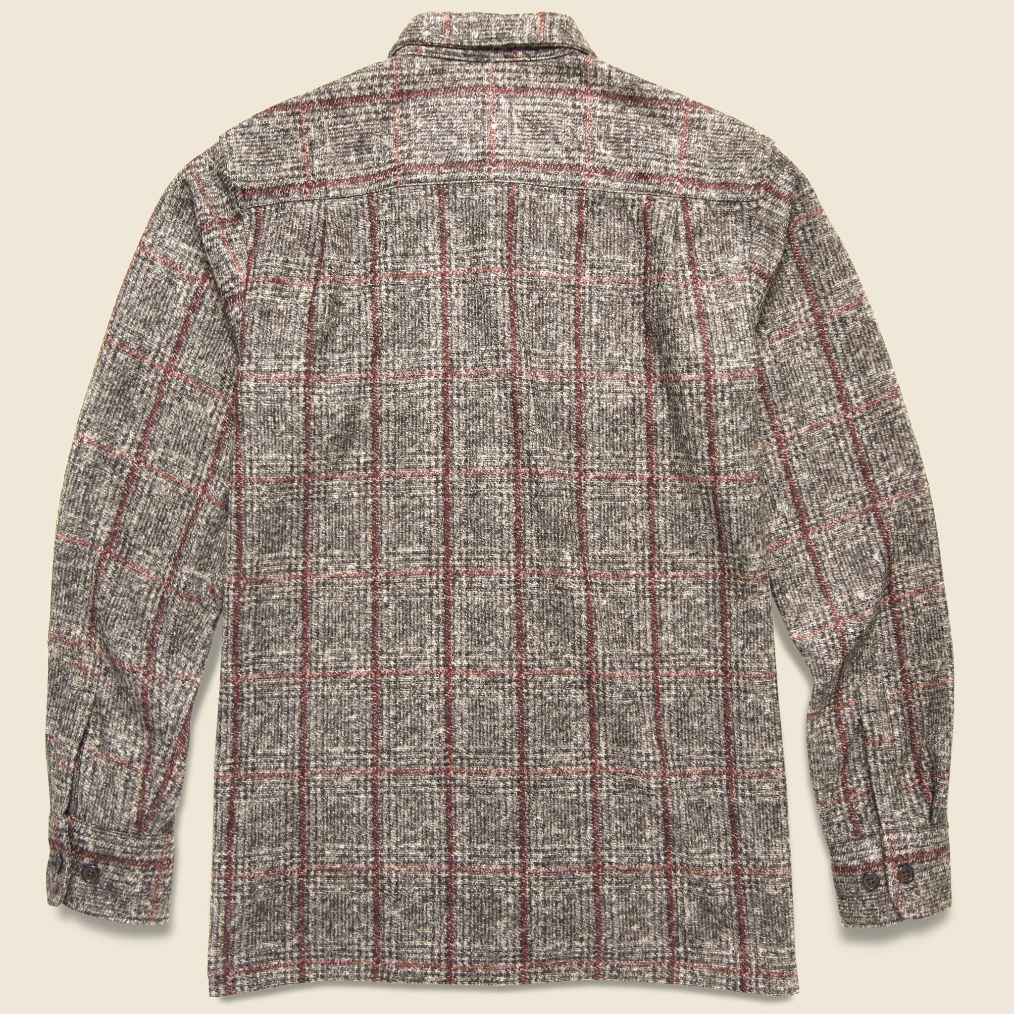 Utility Shirt - Brown Bari Fleece - Universal Works - STAG Provisions - Tops - L/S Woven - Plaid