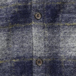 Wool Fleece Cardigan - Navy Austin Check - Universal Works - STAG Provisions - Tops - Sweater