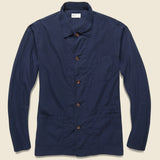 Bakers Overshirt - Navy - Universal Works - STAG Provisions - Tops - L/S Woven - Overshirt