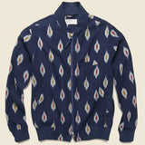 Bomber Jacket - Indigo Ikat - Universal Works - STAG Provisions - Outerwear - Coat / Jacket