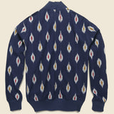 Bomber Jacket - Indigo Ikat - Universal Works - STAG Provisions - Outerwear - Coat / Jacket