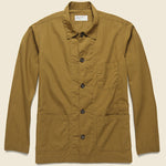 Bakers Poplin Overshirt - Khaki - Universal Works - STAG Provisions - Outerwear - Shirt Jacket