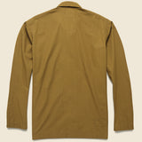 Bakers Poplin Overshirt - Khaki - Universal Works - STAG Provisions - Outerwear - Shirt Jacket