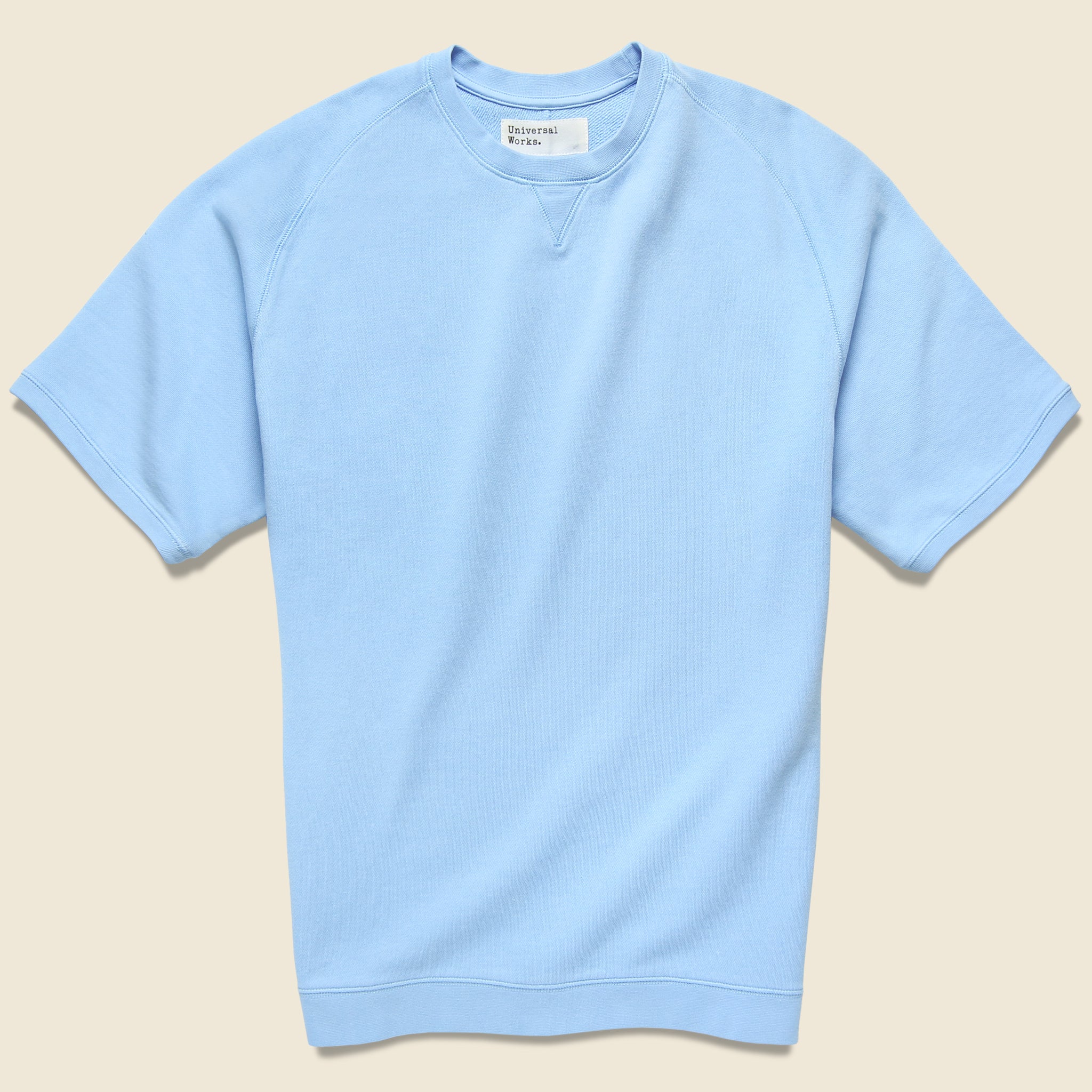 Crew Fleece Sweatshirt - Sky Blue - Universal Works - STAG Provisions - Tops - Fleece / Sweatshirt
