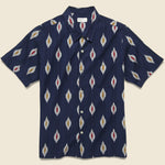 Road Shirt - Indigo Ikat - Universal Works - STAG Provisions - Tops - S/S Woven - Other Pattern